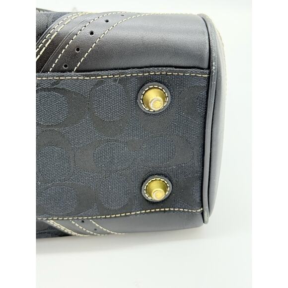 RETAIL $316 Coach Hampton Signature Jacquard Tassel Satchel *DUST BAG INCLUDED* - Picture 14 of 16